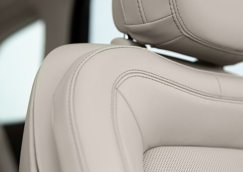 Fine craftsmanship is shown through a detailed image of front-seat stitching. | Bozard Lincoln in Saint Augustine FL